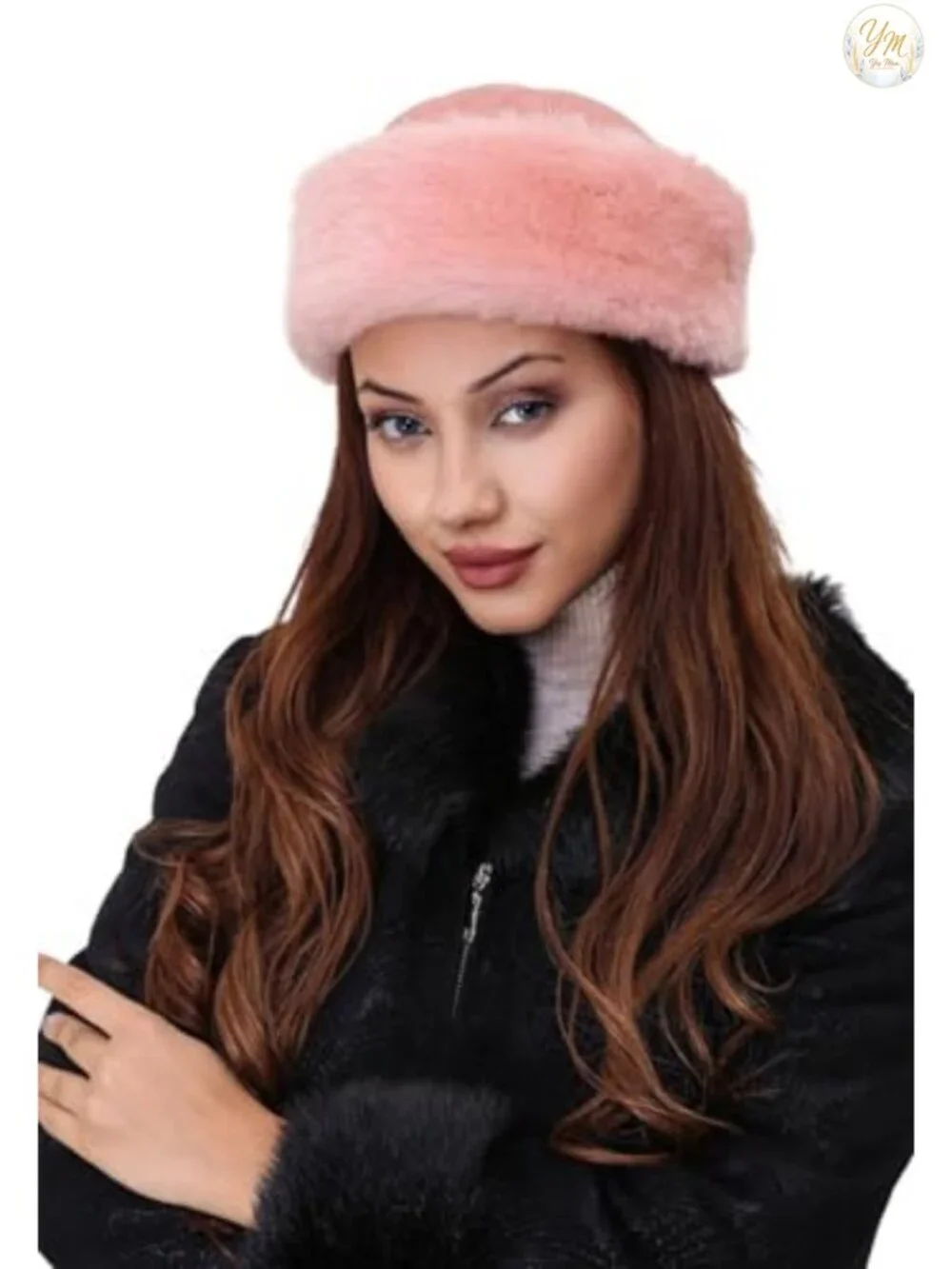 Unisex Shearling Sheepskin Fur Beanie Hat - Warm Winter